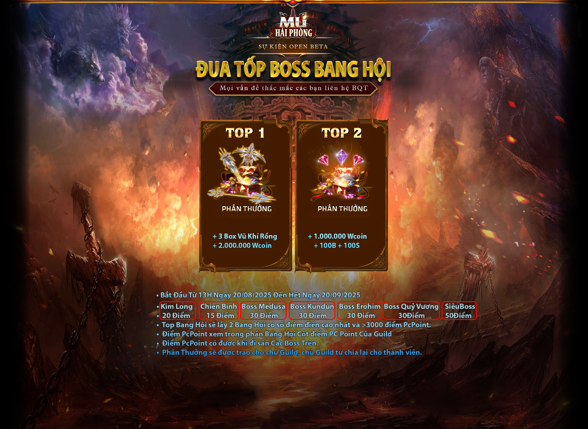 Boss bang hội open